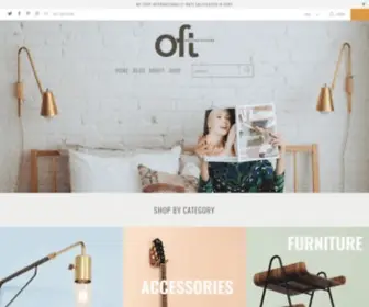 Onefortythree.com(Handmade modern lighting and furniture) Screenshot