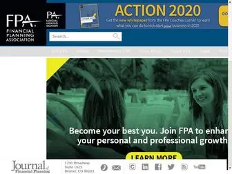 Onefpa.org(Financial Planning Association) Screenshot