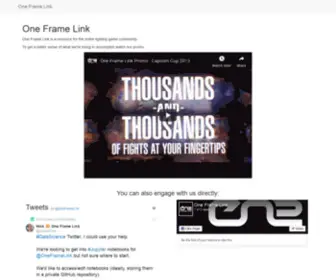 Oneframelink.com(One Frame Link) Screenshot