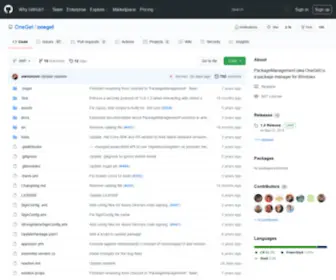 Oneget.org(PackageManagement (aka OneGet) is a package manager for Windows) Screenshot
