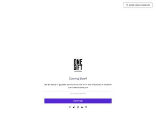 Onegift.ca(OneGift Store) Screenshot