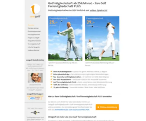 Onegolf.de(Golfmitgliedschaft ab nur 25€) Screenshot