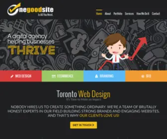 Onegoodsite.ca(Toronto Based Web Design Agency) Screenshot