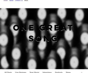 Onegreatsong.co.uk(One Great Song) Screenshot