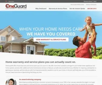 Oneguardhomewarranty.com(The Trusted Name in Home Warranty) Screenshot