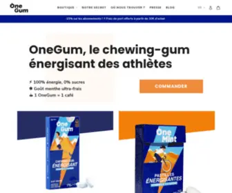 Onegum.eu(OneGum, le chewing-gum énergisant à la caféine et vitamines B) Screenshot