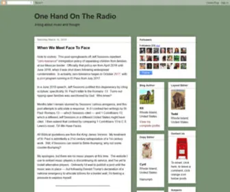 Onehandontheradio.com(Essays in which text) Screenshot