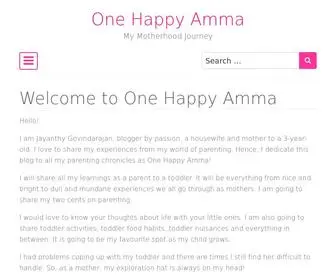 Onehappyamma.com(One Happy Amma) Screenshot