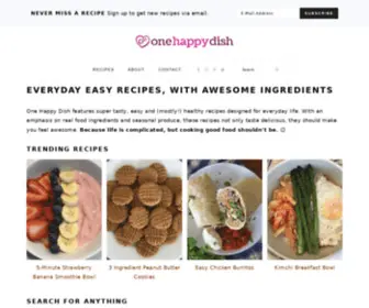 Onehappydish.com(One Happy Dish) Screenshot