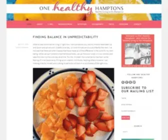 Onehealthyhamptons.com(One Healthy Hamptons) Screenshot