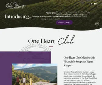 Oneheartnapa.com(One Heart) Screenshot