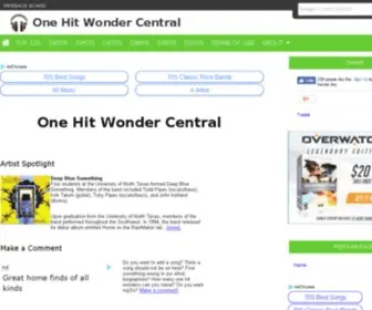 Onehitwondercentral.com(90's) Screenshot