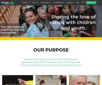 Onehopecanada.ca(One Hope Canada) Screenshot