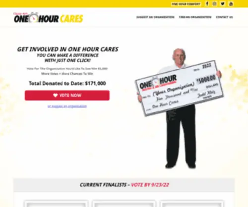 Onehourcares.com(Supporting our community) Screenshot