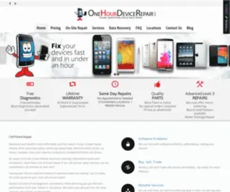 Onehourdevicerepair.com(Cell Phone Repair) Screenshot