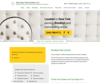 Onehourpestcontrolllc.com(Manhattan Home) Screenshot