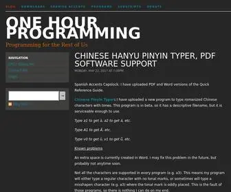 Onehourprogramming.com(Programming for the Rest of Us) Screenshot