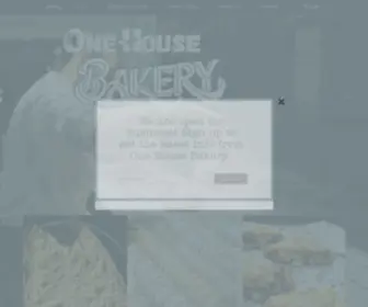 Onehousebakery.com(One House Bakery) Screenshot