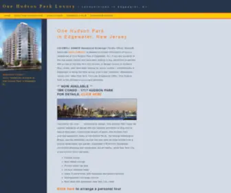 Onehudsonparkluxury.com(One Hudson Park in Edgewater NJ) Screenshot