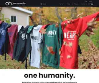 Onehumanity.ca(One Humanity Inc.&#039;s mission) Screenshot