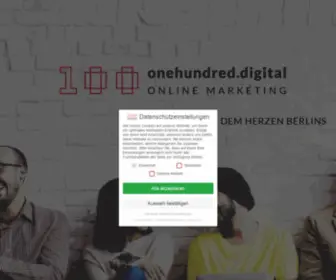 Onehundred.digital(Online Marketing Agentur Berlin) Screenshot