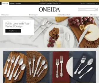 Oneida.com(Modern Flatware and Dining Essentials) Screenshot