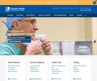Oneidahealthcare.org(Oneida Health) Screenshot