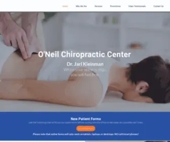 Oneilchiropracticcenter.com(O'Neil Chiropractic Center) Screenshot