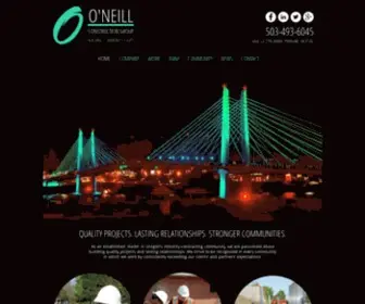 Oneillelectricinc.com(O'Neill Construction Group) Screenshot