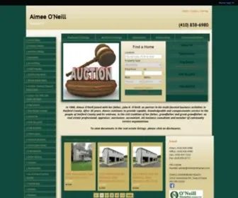 Oneillenterprises.com(Aimee O'Neill specializes in FOREST HILL MD Homes) Screenshot