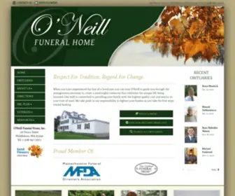 Oneillfuneral.com(O'Neill Funeral Home) Screenshot