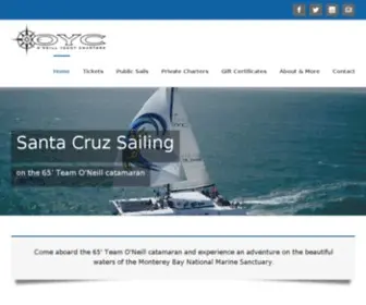 Oneillyachtcharters.com(Catamaran Sailing Charters in Santa Cruz) Screenshot