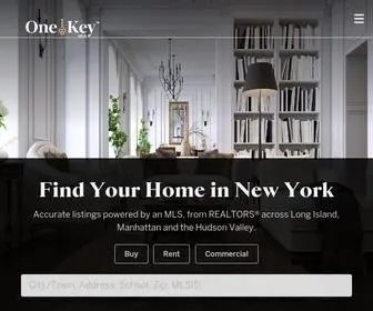 Onekeymls.com(Metropolitan NYC Real Estate Homes for Sale and Rent) Screenshot