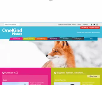 Onekindplanet.org(Onekindplanet) Screenshot