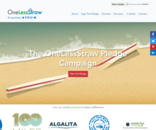 Onelessstraw.org(1 Less Straw) Screenshot