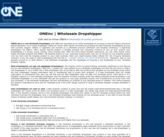 Onellc.biz(Wholesale Dropshipper Products Warehouse Dropship Company) Screenshot