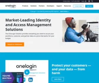 Onelogin.com(Market-Leading Identity and Access Management Solutions) Screenshot