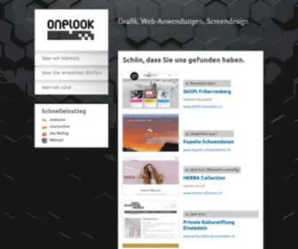 Onelook.ch(Webdesign, Grafik) Screenshot