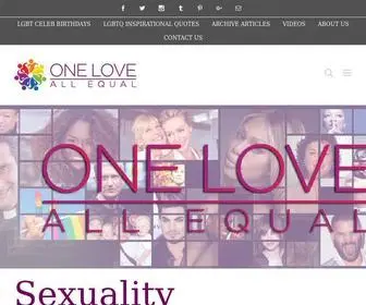 Oneloveallequal.org(One Love) Screenshot