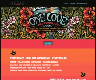 Onelovecalifest.com(One Love Cali Reggae Fest 2020) Screenshot