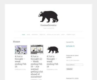 Onemadinvestor.com(Option trading blog) Screenshot