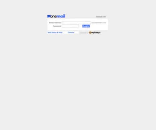 Onemail.net(Secure Webmail Log In) Screenshot