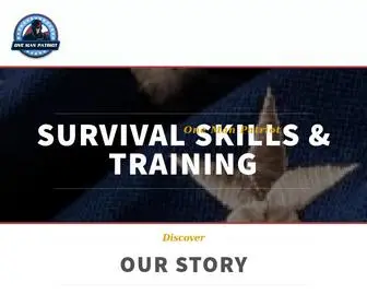 Onemanpatriot.com(One Man Patriot Survival Skills & Training) Screenshot