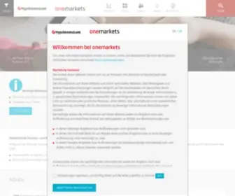 Onemarkets.de(HypoVereinsbank onemarkets) Screenshot