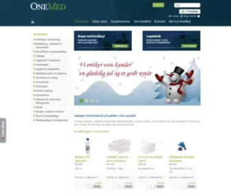 Onemed.dk(OneMed forhandler produkter inden for bl.a) Screenshot