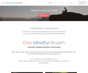 Onemindfulbreath.org.nz(One Mindful Breath) Screenshot