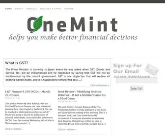 Onemint.com(Helps You Make Better Financial Decisions) Screenshot