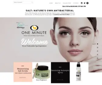 Oneminutemanicure.com(Body Salt Scrubs) Screenshot