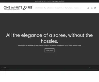 Oneminutesaree.in(ONE MINUTE SAREE INDIA) Screenshot