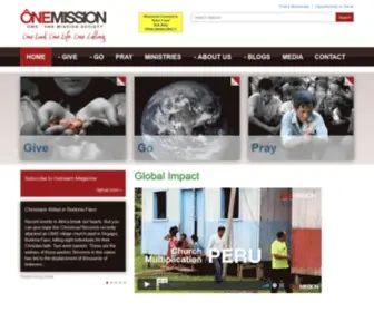 Onemissionsociety.org(One Mission Society) Screenshot